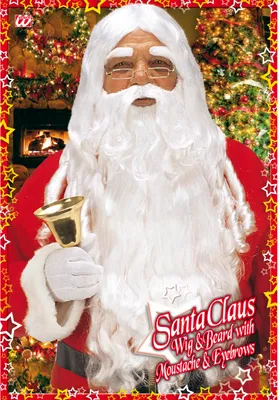 Produktbild von Santa Claus Perücke -  Weihnachtsmann Perücke de luxe