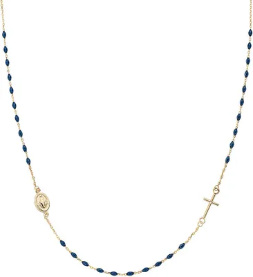 Produktbild von Halsketten   Rosenkranz Amen Gold Von 50 cm bis 70 cm  Kollektion  - frau