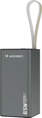 Zdjęcie produktu dla Powerbank Wozinsky K65+ 65W 30000mAh 2x USB-C, 1x USB-A 65W - czarny