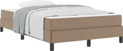 Zdjęcie produktu dla Ramka łóżka z materacem Cappuccino 120 x 200 cm tkanina