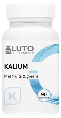 Produktbild von LUTO Supplements Kalium mit Fruits & Greens – 90 Tabletten – Kaliumcitrat