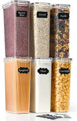 Produktbild von Aufbewahrungsdosen mit Deckel 2800 ml, 6er Set, BPA-frei, für Küche