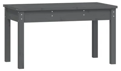 Image de vidaXL Banc de jardin Gris 80x44x45 cm Pin massif