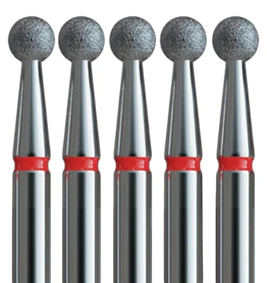 Produktbild von Set aus 5 feinen Fräsern für die Nagelhaut – Kugelform