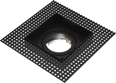Produktbild von Ledvion LED Einbaustrahler Quadratisch Schwarz dimmbar