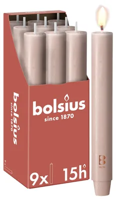 Image de Bougie de table Bolsius XL 230 30 rose
