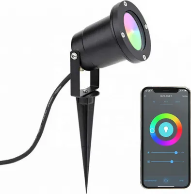 Produktbild von Ledvion - SMART LED Gartenstrahler - IP65 - GU10 -  EU - 2700K - Warmweiß, 4000K - Tageslichtweiß, 3000K - Warmweiß, RGB (Smart)
