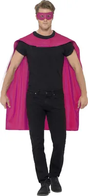 Produktbild von Umhang mit Augenmaske für Erwachsene pink