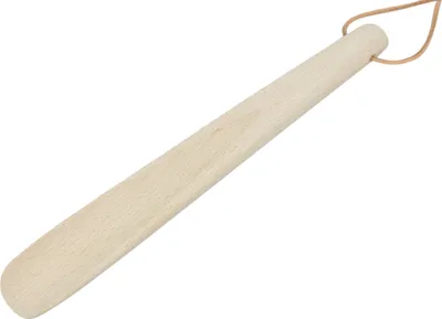 Immagine prodotto di calzascarpe in legno da 28 cm con cinturino PEEWIT, design robusto, perfetto per le scarpe