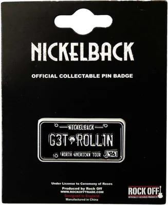 Obrázek produktu pro Nickelback - SPZ - odznak - zinková slitina RO11207 (jedna velikost) (černá/bílá)