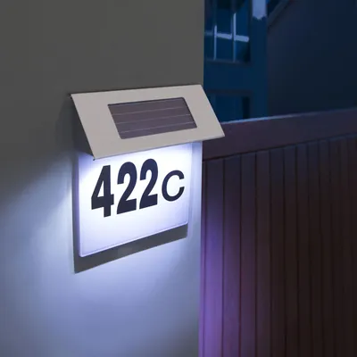 Image de Lampe solaire numéro pour la maison GARDEN OF EDEN 11446B