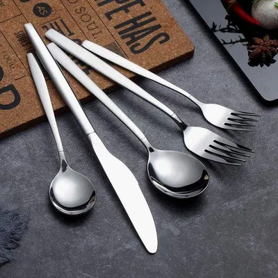 Produktbild von Edelstahlbesteck-Set, 30-teilig, stabil