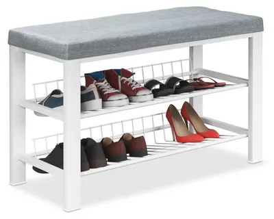 Produktbild von Schuhbank mit Kissen und Stauraum