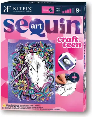 Obrázok produktu pre KITFIX DIY set Sequin Art Craft Teen Unicorn