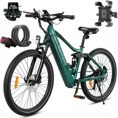 Produktbild von Elektrický bicykel Samebike XD26-II 14AH 90KM 27,5" E-Bike City e-bike Trekingový bicykel e-bike 7 speed black pre mužov a ženy zelený