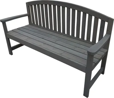 Produktbild von Gartenbank Heidi Anthrazit 2-Sitzer 150x87x52 cm witterungsbeständig Landhausstil
