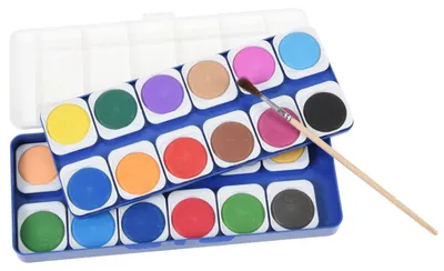 Produktbild von Aquarell-Set mit 25 verschiedenen Malutensilien für die Gestaltung von Kunstwerken