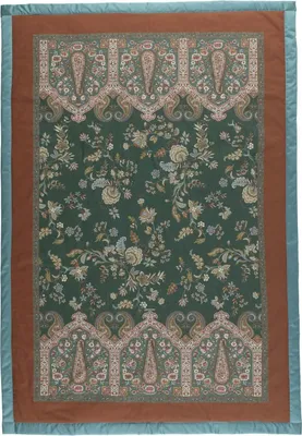 Produktbild von Bassetti PLAID INDIAN ROSES Farbe V1 VERDE Größe 135x190