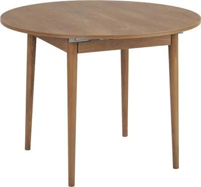 Produktbild von CALICOSY - Ausziehbarer Esstisch von 100 bis 131 cm mit runder Tischplatte - KLARA