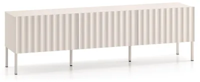 Produktbild von Selsey Derriva - TV-Lowboard mit geriffelten Fronten, hellbeige, 170 cm
