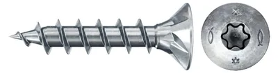 Produktbild von fischer Spanplattenschraube PowerFast, FPF II CTF 3,5 x 16 BC 1000 Senkkopf mit Innenstern TX Vollgewinde galvanisch verzinkt, blau passiviert, 1000 Stück