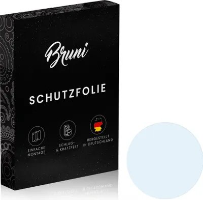 Produktbild von Bruni Basics-Clear 2x Schutzfolie kompatibel mit Kreisrundes-Display 48mm Durchmesser Folie