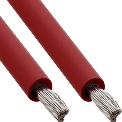 Produktbild von InLine® Solar Installationskabel Meterware H1Z2Z2-K 4mm² rot 50m