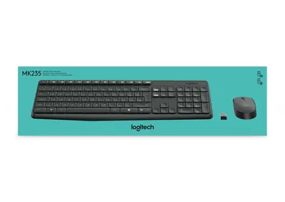 Zdjęcie produktu dla Logitech MK235 - Zestaw klawiatura i mysz - bezprzewodowy