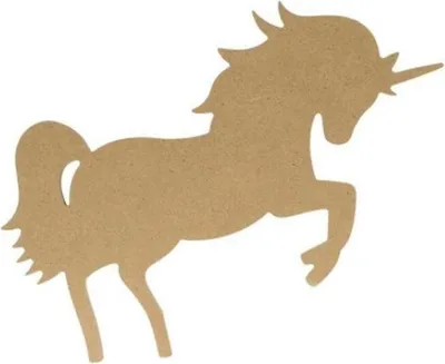 Produktbild von MDF Holzfigur - Einhorn 15 cm