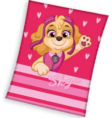 Zdjęcie produktu dla Koc dziecięcy Paw Patrol Pilotka Skye 110x140 cm