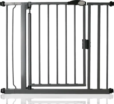 Produktbild von Safetots Druckmontage Selbstschließendes Treppengitter, 89.4cm - 96.4cm, Grau