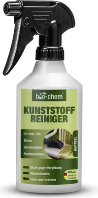 Produktbild von bio-chem Kunststoffreiniger 500 ml, PVC- Reiniger, Rauchgeruch-Entferner, Nikotin -Entferner, Kraftreiniger für Kunststoff - Fenster, Fenster-Rahmen, Heizkörper, Gartenmöbel, u.v.m.