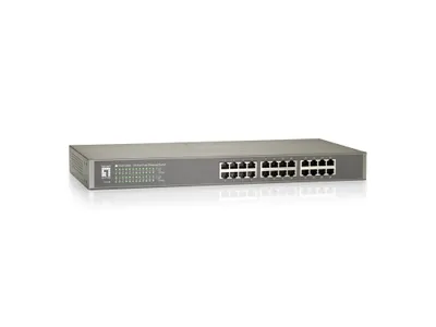 Obrázek produktu pro LevelOne FSW-2450, Nespravované, Fast Ethernet (10/100), Plně duplexní režim, Instalace do racku