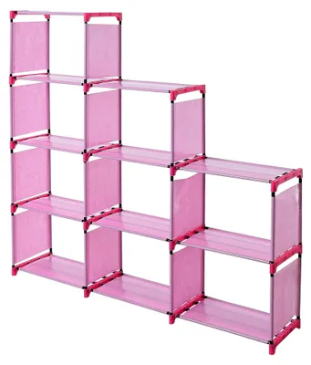 Produktbild von Treppenregal mit 9 Fächern in Pink