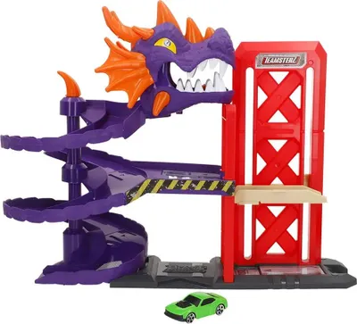 Immagine prodotto di Teamsterz 39499 Beast Machines Dragon Pit Garage Lila  Lila Taglia unica