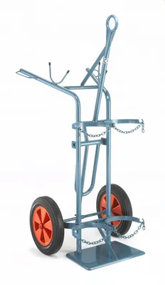 Produktbild von NIES Modellserie F 2 Flaschenwagen mit Kranaufhängung, Vollgummireifen oder Luftreifen:Luftreifen 400mm