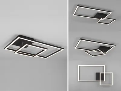 Produktbild von Reality LED Deckenleuchte Padella schwarz matt Switch Dimmer, schwenkbar