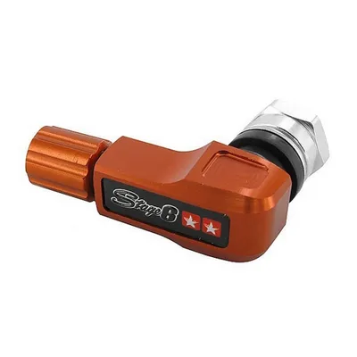 Produktbild von Stage6 Orange CNC Ventilkappe 90 Grad