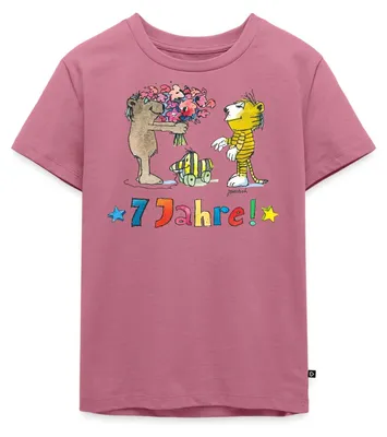 Produktbild von Spreadshirt Janosch Geburtstag 7 Jahre alt Kinder Premium T-Shirt, 134/140 (8 Jahre), Mauve