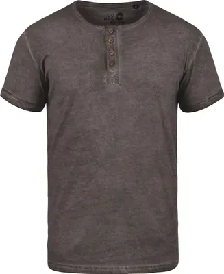 Produktbild von Solid SDTihn Herren T-Shirt Kurzarm Shirt mit Grandad-Ausschnitt 100% Baumwolle Regular fit