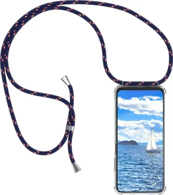 Produktbild von EAZY CASE Handykette mit Hülle für Xiaomi Redmi Note 10 / 10S Backcover Handykette, zum Umhängen in Blau