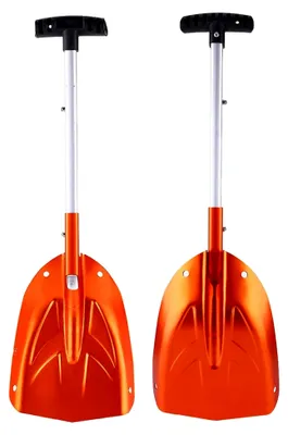 Produktbild von Schneeschaufel aus Aluminiumlegierung, teleskopisch und für den Wintereinsatz, Orange