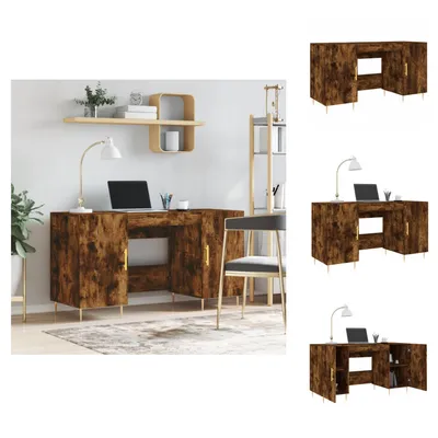 Obrázok produktu pre vidaXL Písací stôl údený dub 140x50x75 cm materiál na báze dreva - Písacie stoly
