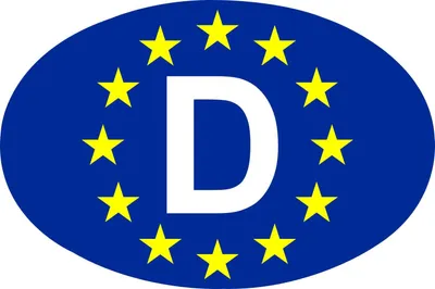 Produktbild von Hermann Schütz Aufkleber Europa-D Holografie 125x85mm