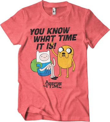 Produktbild von It's Adventure Time T-Shirt - Medium - RedHeather