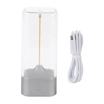 Obrázek produktu pro Magnetická žárovka, minimalistická, moderní stolní LED lampa, dotykové ovládání, stmívatelná, dobíjecí, noční lampička, stříbrná