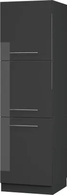 Produktbild von Herdumbauschrank Vicco Fame-Line Anthrazit Hochglanz 60 cm, Model 56961
