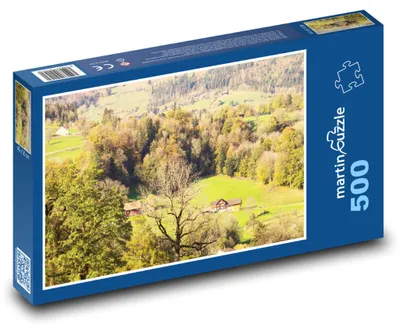 Obrázok produktu pre Puzzle 500 Maličky dom v horách - martinpuzzle
