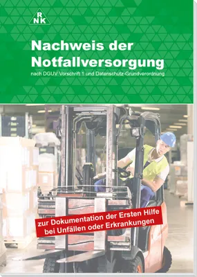 Produktbild von RNK Verlag Block "Nachweis der Notfallversorgung" DIN A5 50 Blatt