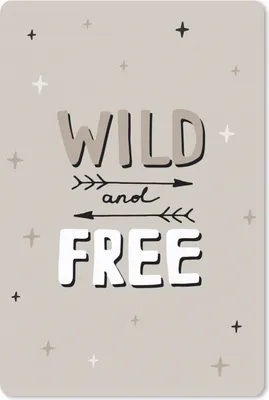 Produktbild von MuchoWow® Mauspad Mousepad Zitate - Wild und frei - Kinder - Sprichwörter - Kinder - Baby 18x27 cm - Mousepads - Maus Mat - Pad - Mausunterlage